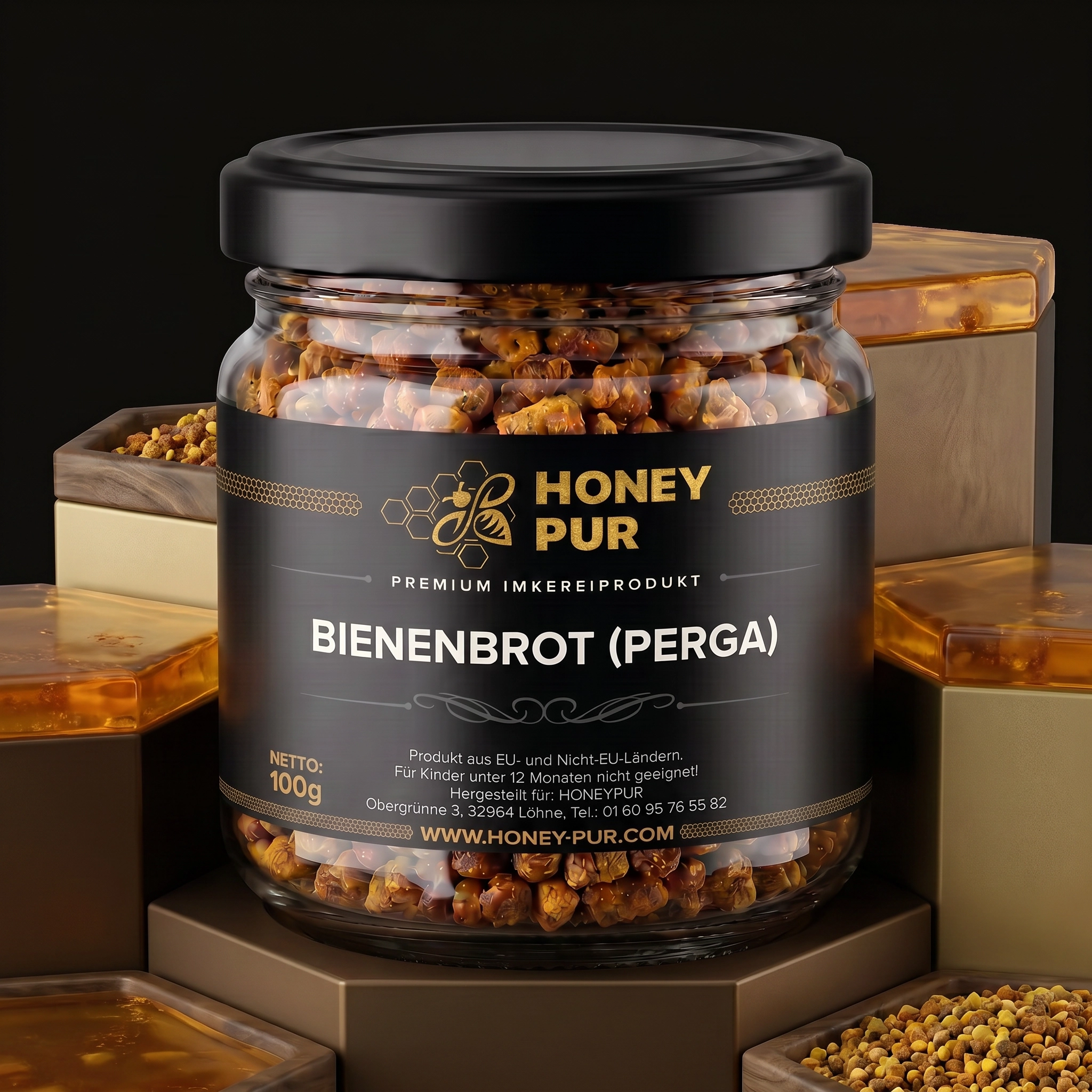 Bienenbrot Perga reich an Vitamine und Aminosäure roh fermentierte Blütenpollen
