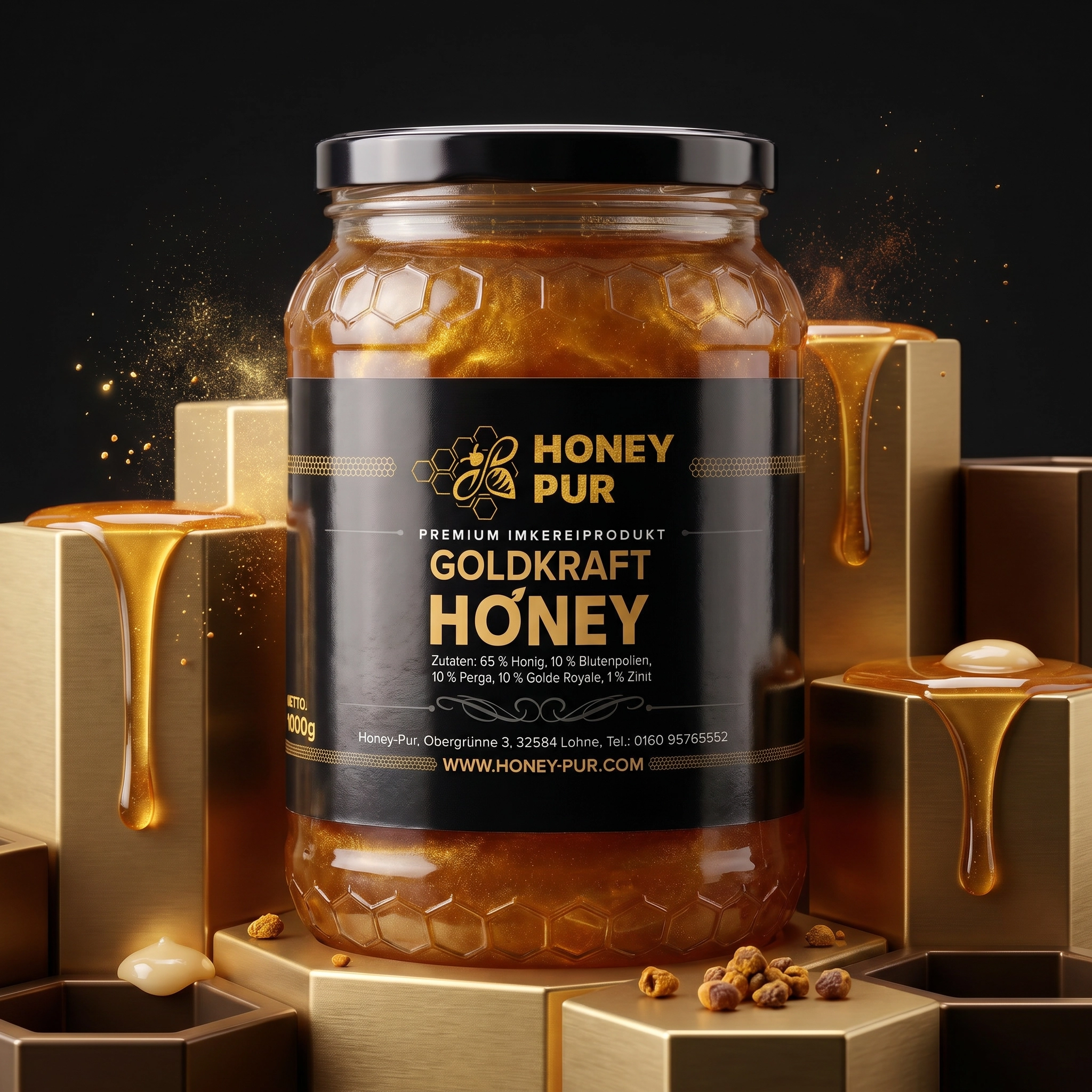 Goldkraft Honey – ausgewählte Zutaten, harmonisch abgestimmte Rezeptur und ein unverwechselbarer Charakter. Natürlich. Markant. Besonders.